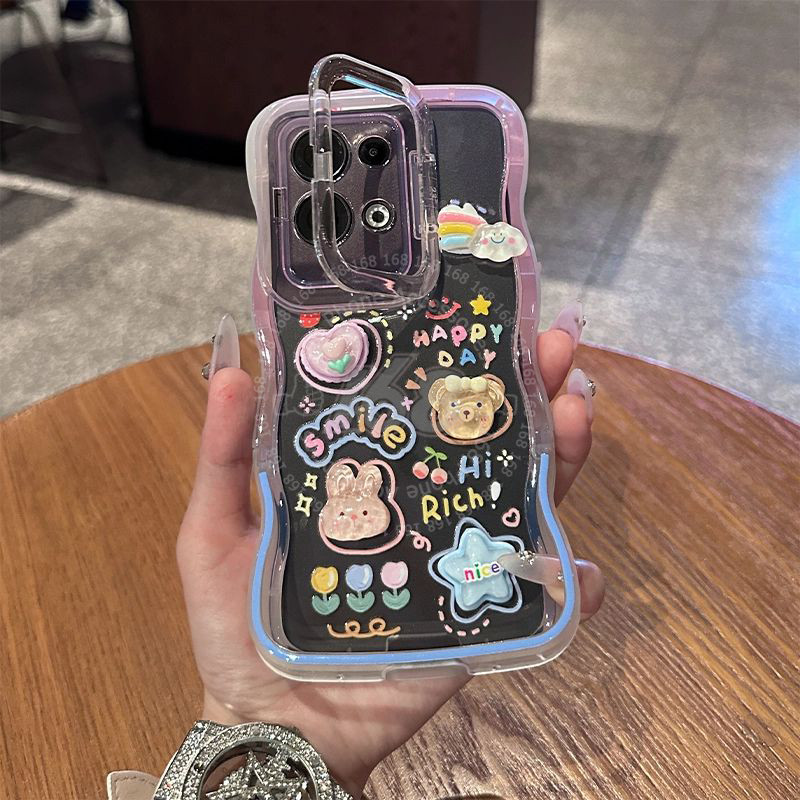 เคส OPPO Reno 13 5G เคส OPPO Reno 13 Pro 5G เคสน่ารักกบกระต่ายการ์ตูน Cinnamoroll Melody Duffy Bear เคสกันกระแทก Diy ตุ๊กตาเคสโทรศัพท์สําหรับนักเรียนหญิง ราคา ถูกที่สุด ดีลบีเคเค แกลเลอรีภาพที่ 4