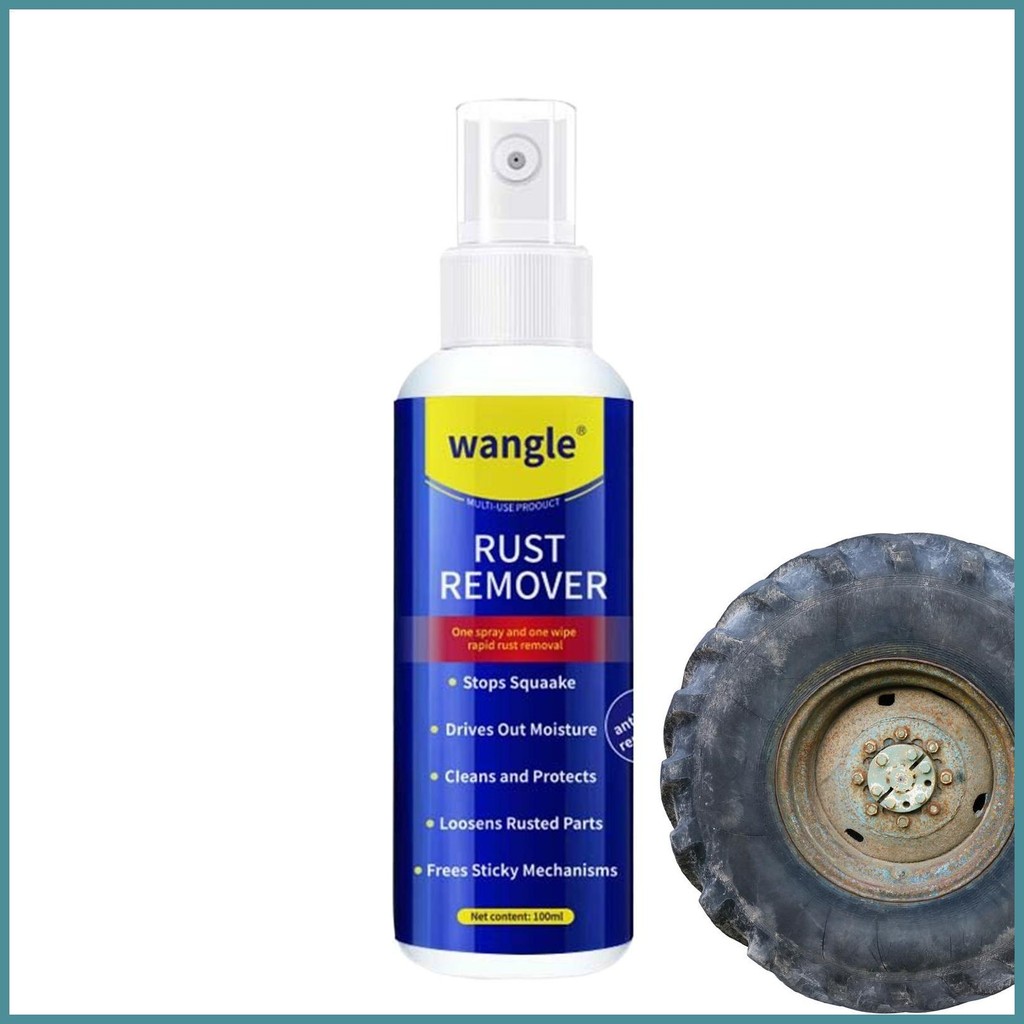 Rust Remover สําหรับโลหะ Heavy-Duty Rust Remover ที่มีประสิทธิภาพ 100Ml Quick-Acting ทําความสะอาดสําหรับเครื่องใช้ไฟฟ้าล้อกลางแจ้ง hanth
