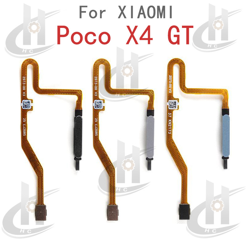 ลายนิ้วมือ Touch Sensor Finger Power Switch ON OFF ปุ่มด้านข้าง Key Flex Cable สําหรับ Xiaomi Poco X4 GT