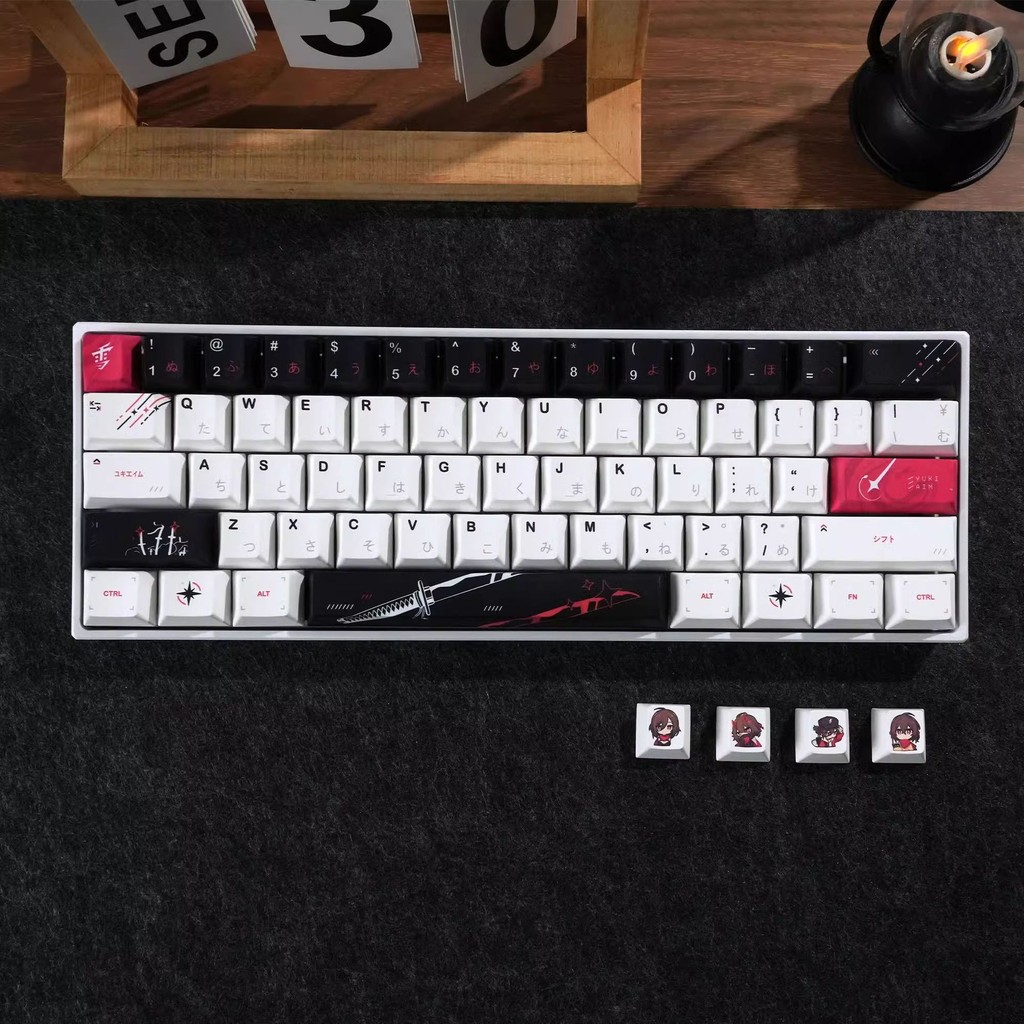 Yuki aim อะนิเมะญี่ปุ่น Cherry Profile Dye-Sub PBT Keycaps ครบชุด