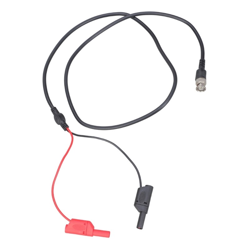 CH bad BNC ชายคู่ 4 มม.กล้วยปลั๊ก Stackable ทดสอบตะกั่ว Probes สายเหมาะสําหรับ Oscilloscope สัญญาณกา