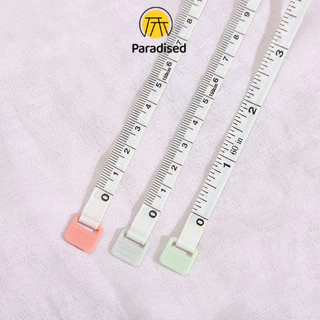 💕 เทปวัดแบบยืดหดอัตโนมัติ 1.5 ม. เทปวัดพลาสติก ไม้บรรทัดวัดเสื้อผ้าแบบอ่อน paradised