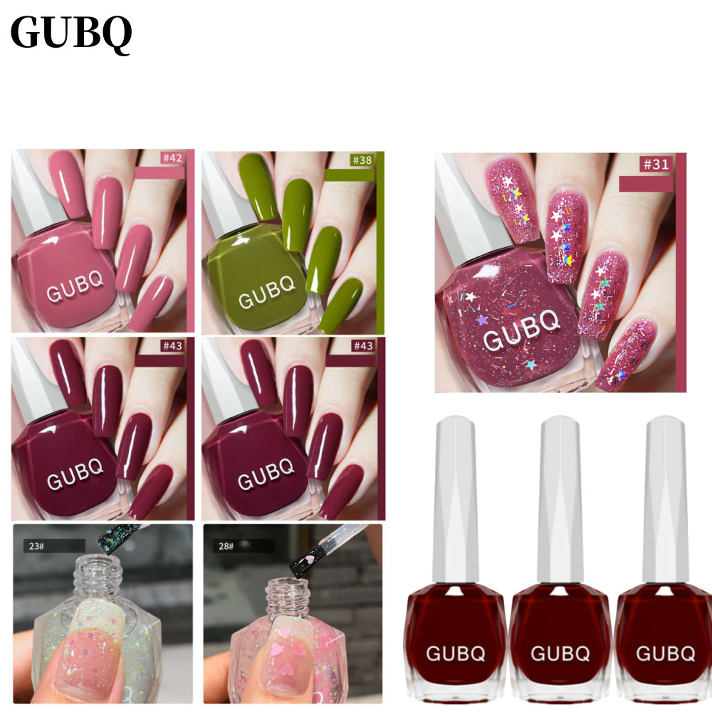 【การจัดส่งภายในประเทศ】GUBQ ยาทาเล็บใหม่ไม่มีการอบแฟลช bluestarคริสตัลสีม่วงแห้งเร็วยาทาเล็บแมวตา