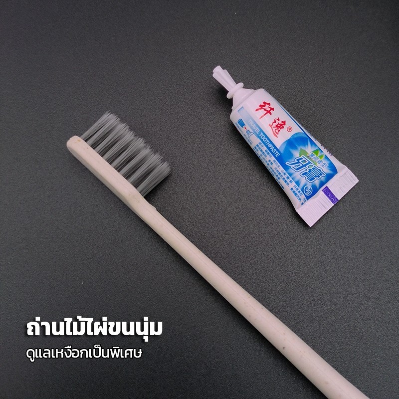 แปรงสีฟันแบบใช้แล้วทิ้ง แปรงสีฟันโรงแรม ชุดแปรงสีฟัน 100 รูปที่ 3