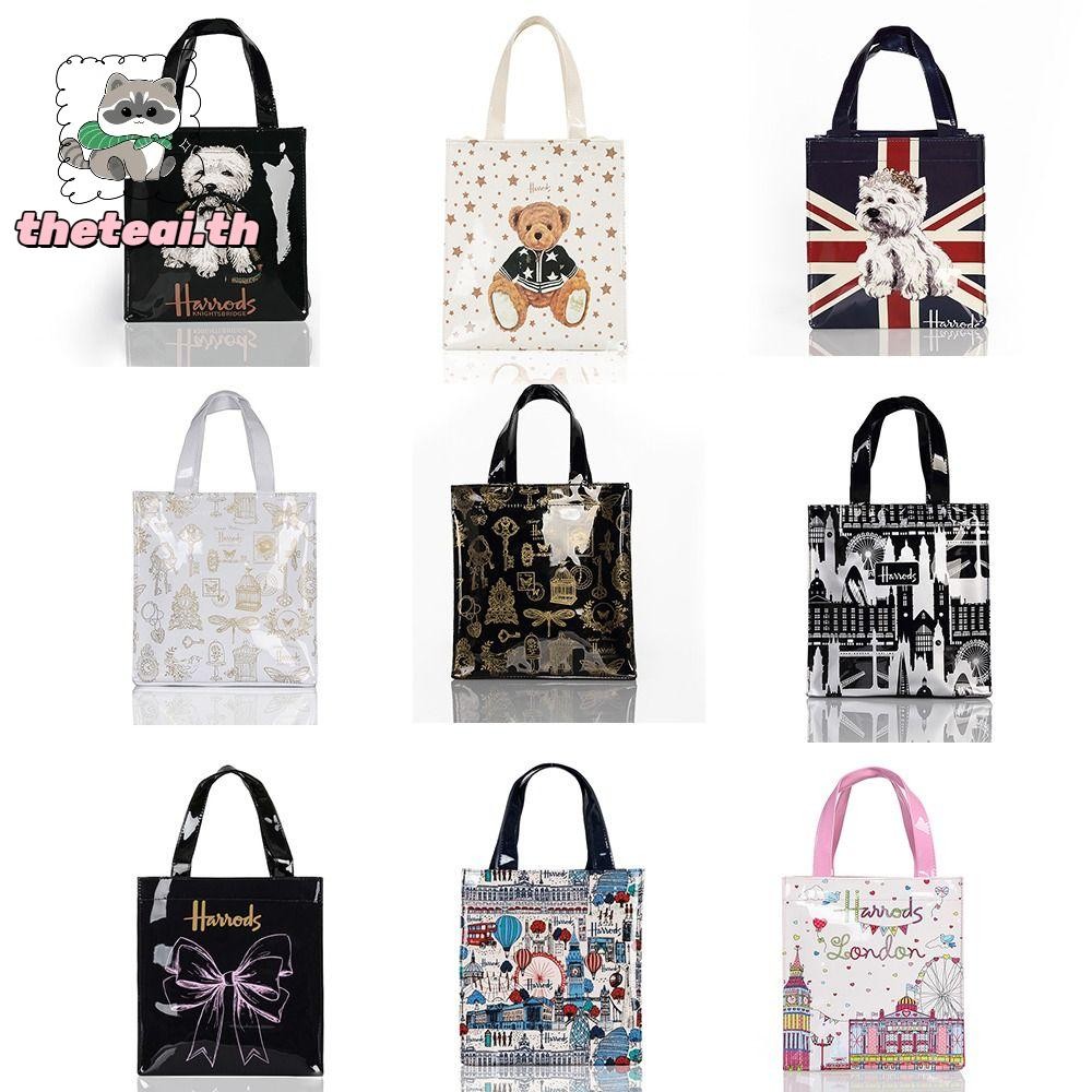 กระเป๋าช้อปปิ้ง THETEAI, PVC Reusable Womens Tote Shopper Bag, กันน้ําเป็นมิตรกับสิ่งแวดล้อมกระเป๋าถือชายหาดความจุขนาดใหญ่