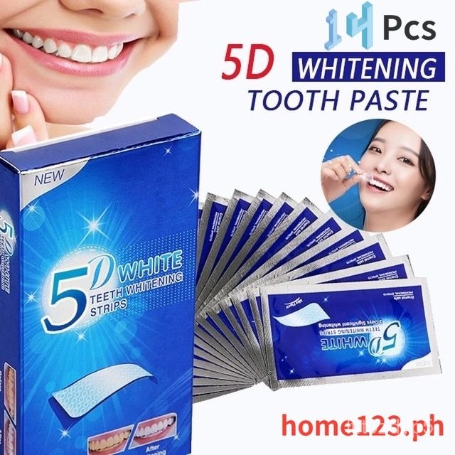 14 Pcs Teeth Sticker,Care 5D Upgrade White Gel Teeth Whitening Strips Oral Hygiene tooth Whitening T