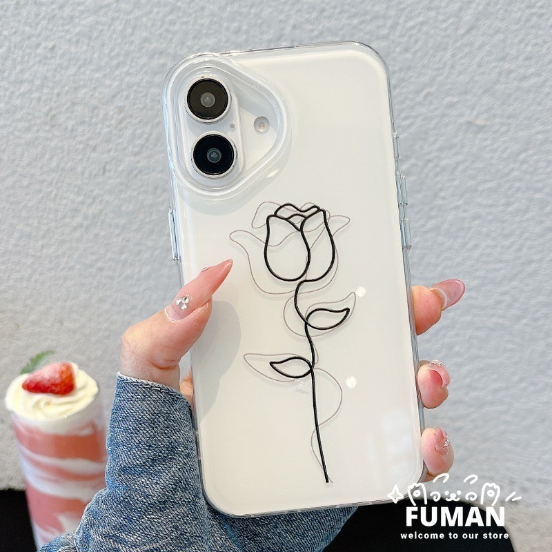 Simple Line RoseปลอกสําหรับOPPOค้นหาX8 Pro X7 F27 F21 Pro Plus A3 A3i A2 A1 Pro A2x A2M A1s A1x A1i 