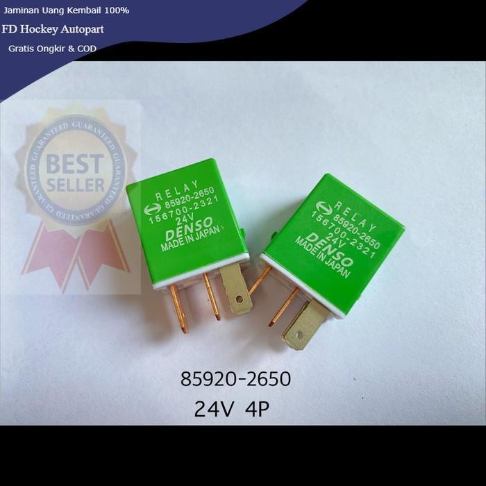 HIJAU HINO LOHAN RELAY 24 V 4 P 85920-2650 (สีเขียว)