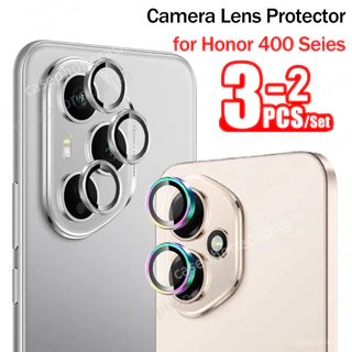 สําหรับ Honor 600 500 400 Pro Lite Honor400Lite Honor400Pro 5G 2025 กรณี 3D กล้องป้องกันโค้งกระจกนิรภัย Matel แหวนกล้องเลนส์หมวก