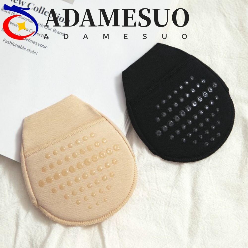 ADAMESUO Forefoot Socks, Elastic Invisible Half Feet Socks, Breathable Silicone Soft Boat Socks for 