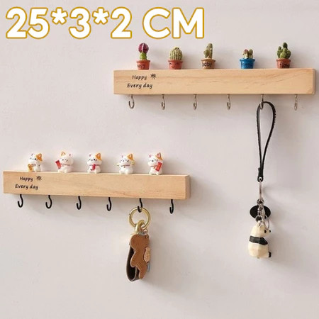 จัดส่ง 8 ชั่วโมง🚚 ไม้เนื้อแข็ง ที่แขวนกุญแจ ตะขอติดผนัง ตะขอแขวน ตะขอกุญแจ แข็งแรง พร้อมของตกแต่ง เพิ่มความสวยงามให้บ้าน