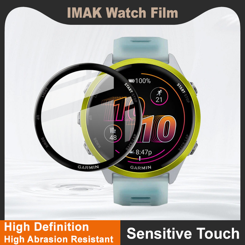 Imak Garmin Forerunner 570 42mm / 47mm ปกป้องหน้าจอกาวคลุมทั้งหมดฟิล์มป้องกันอะคริลิค
