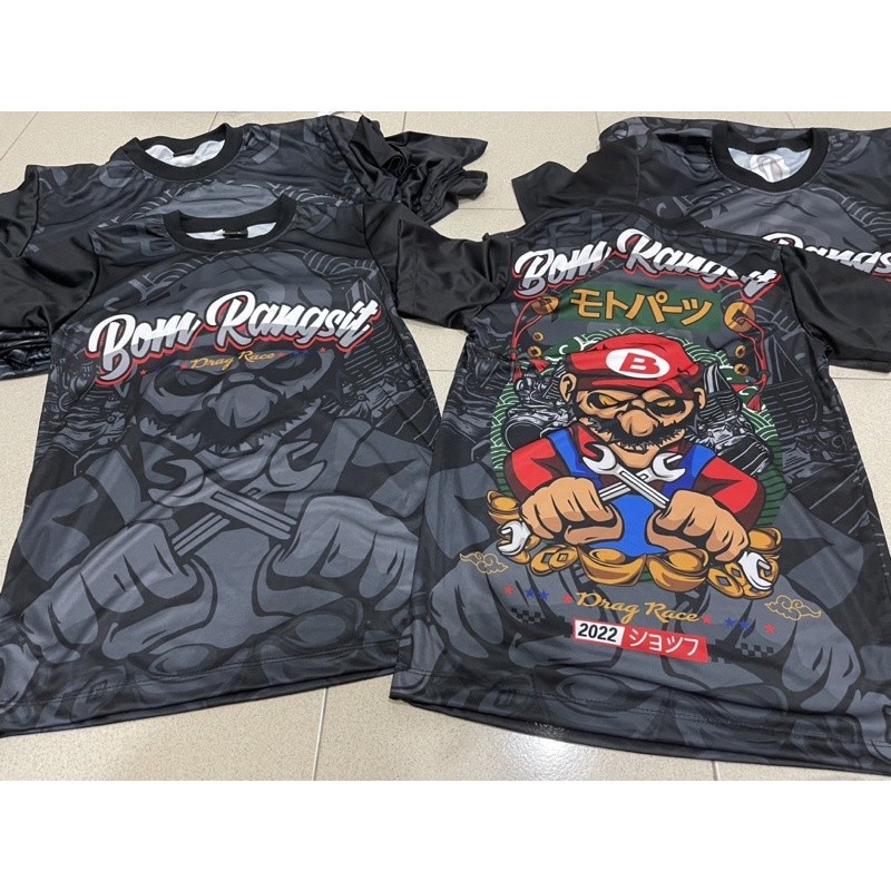 2023สีดําสีขาว / Bomb Sort / เสื้อเชิ้ตดีไซน์ใหม่โดย BBWSHOP ผ้าเจอร์ซีย์คุณภาพที่ดีที่สุด