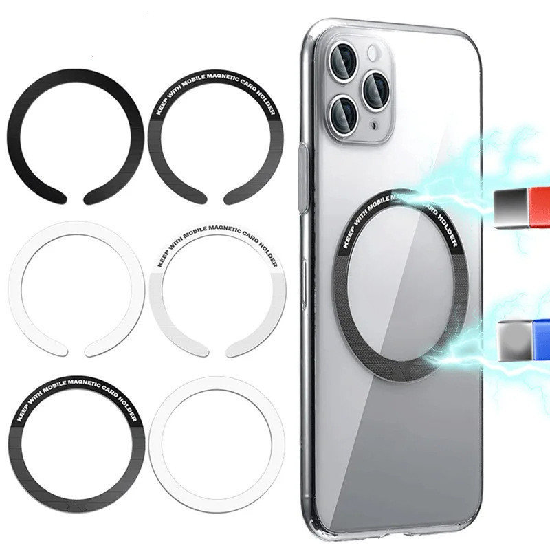 Magnetic แหวนแม่เหล็ก แม่เหล็กติดโทรศัพท์ ติดเคส สติ๊กเกอร์แม่เหล็ก สติกเกอร์ด้านหลังโทรศัพท์มือถือ ทนทาน พกพาสะดวก