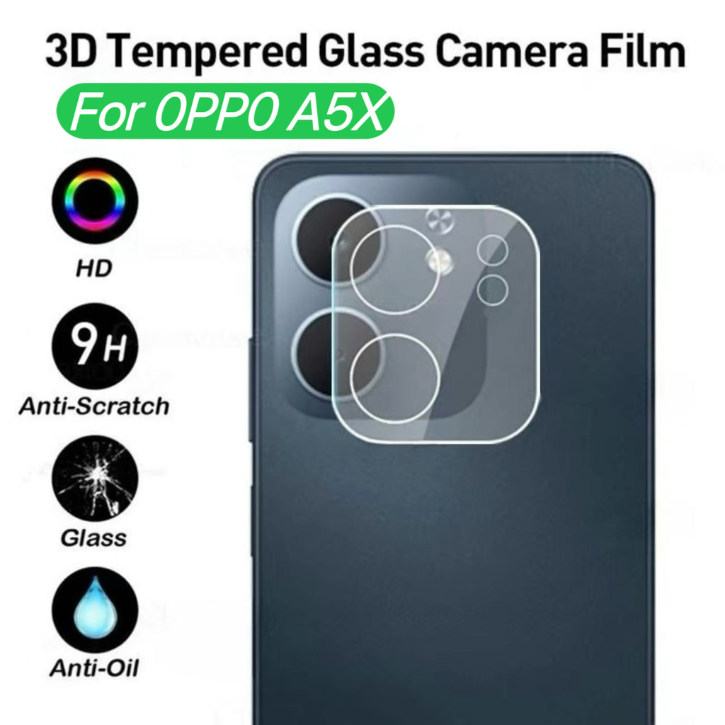 ฟิล์มเลนส์กล้อง สำหรับ For OPPO A5X ฟิล์มกันรอยกล้องด้านหลังแบบใส ฟิล์มกระจกนิรภัยป้องกันเลนส์กล้อง 