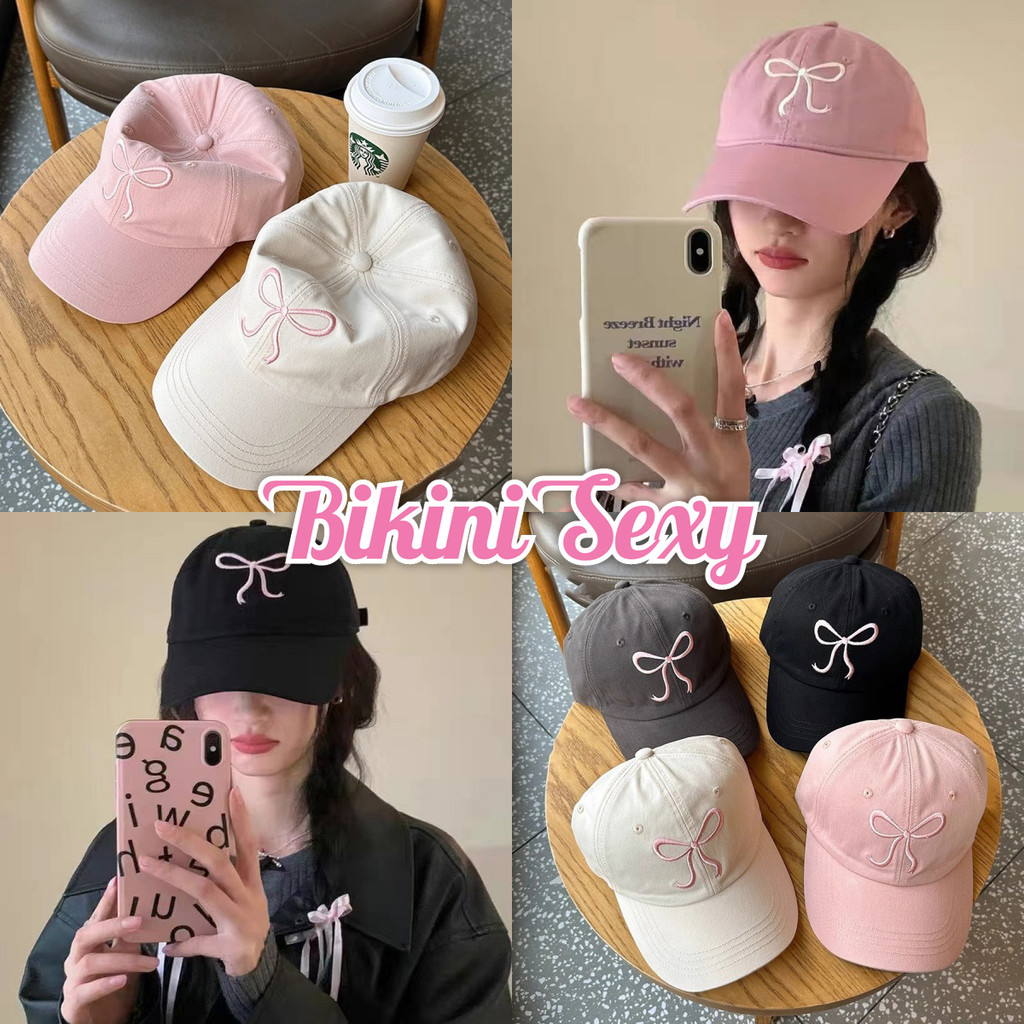 BikiniSexy👒หมวกสไตล์เกาหลี👒หมวกแก็ป หมวกแก๊ปเบสบอล แฟชั่นกันuv หมวกกลางแจ้ง ส่งจากไทย