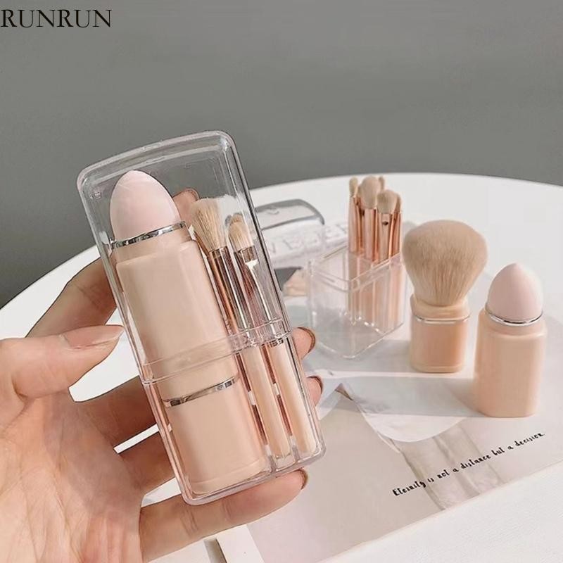 RUN Stylish 8 in 1 Eye Brush Set For Fashion Traveler Unique Cosmetic Brushes