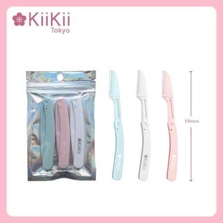 KiiKii Beauty มีดกันคิ้ว ที่กันคิ้ว สําหรับตกแต่งคิ้ว แบบพับเก็บได้ พกพาสะดวก วัสดุทนทาน เหมาะกับทุกสภาพผิว
