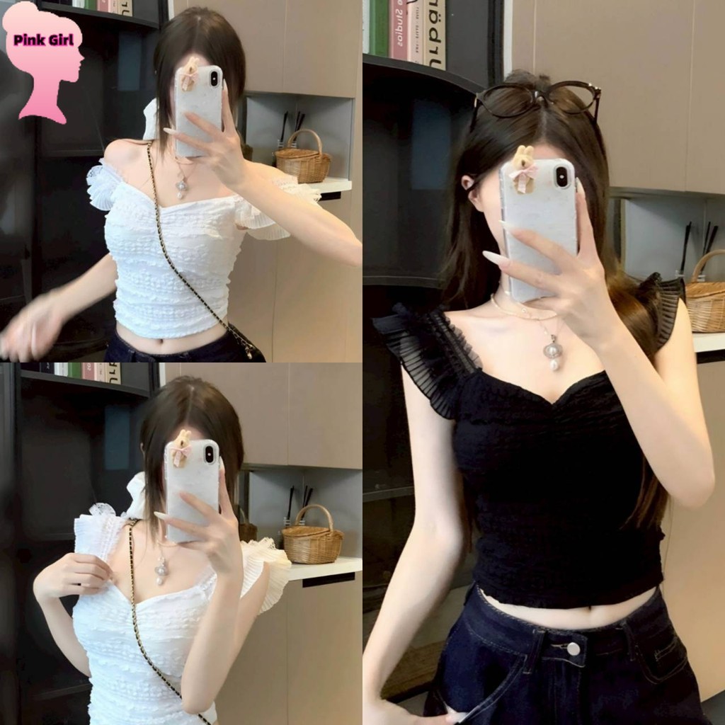 💋Pink girl💋​พร้อมส่ง เสื้อกล้ามไหมพรม shirt สีพื้นดเรียบหรูใส่ง่ายสบายมาก ' 13151