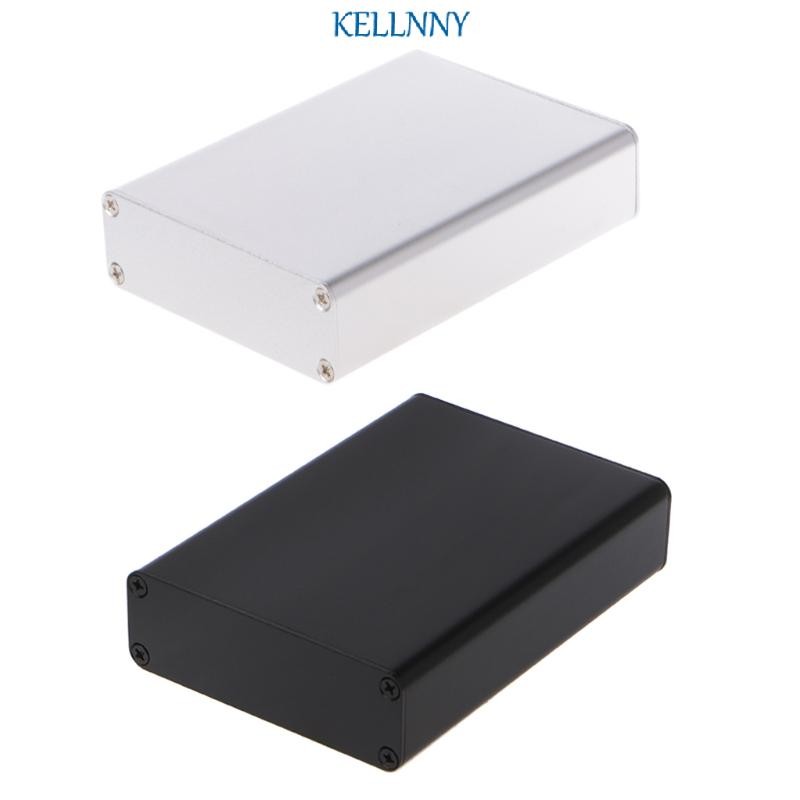 Kellnny กล่องอลูมิเนียมสําหรับกรณีโครงการอิเล็กทรอนิกส์สําหรับบอร์ด PCB DIY 110x84x28 มม.