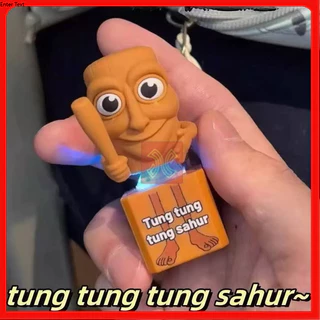 ของเล่น 3D ทุง ทุง Tung Tung Sahur ตุ๊กตาเกมรูปตุ๊กตา พวงกุญแจของเล่นที่มีเสียงการพิมพ์ 3D