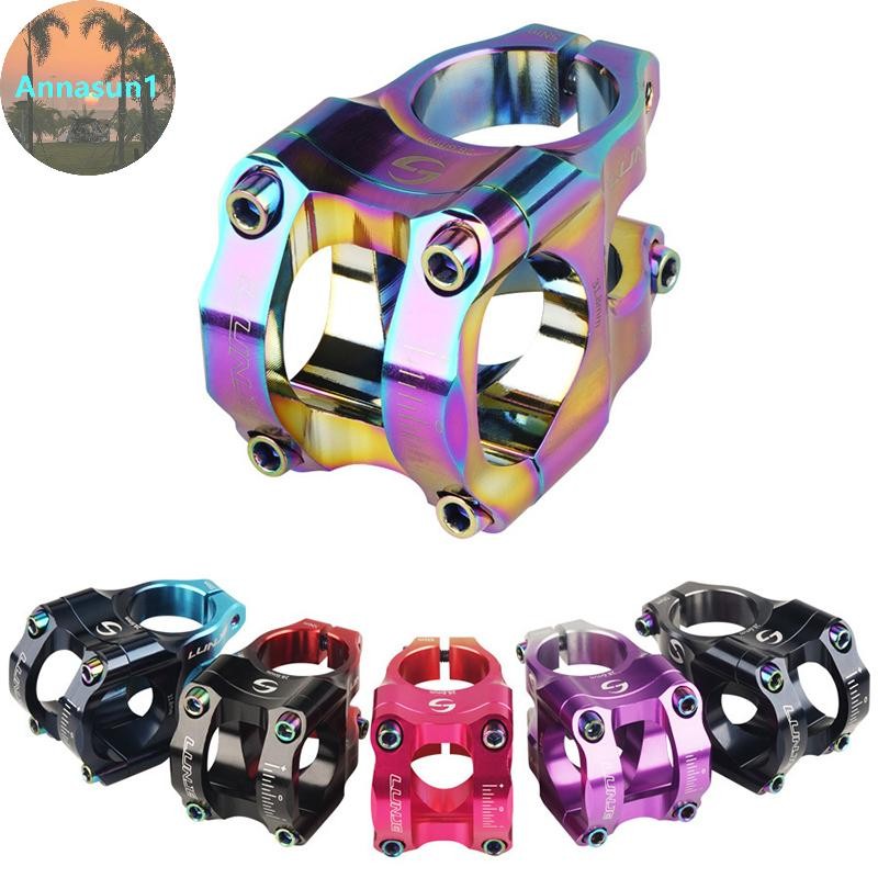 Annasun CNC Stem สําหรับจักรยาน, ก้านสั้นกลวงน้ําหนักเบาพิเศษ, ไรเซอร์ปีนเขาความแข็งแรงสูง 35 มม. TH
