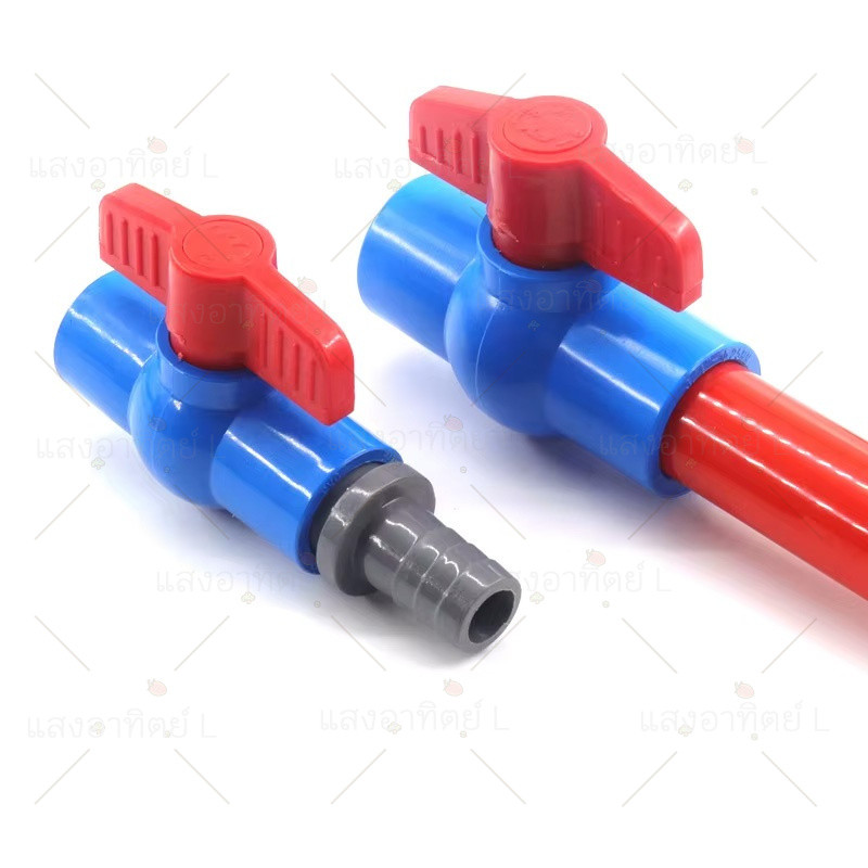 บอลวาล์ว บอลวาล์วพีวีซี PVC บอลวาล์วพีวีซี บอลวาล์ว ก๊อก วาล์ว แข็งแรง ทนทาน อุปกรณ์ประปา วาล์ว ball valve - รูปที่ 4
