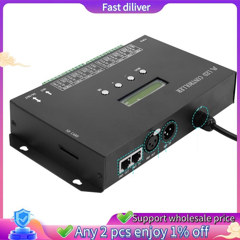 WiFI LED Pixel Controller Artnet to SPI รองรับซอฟต์แวร์ LAN Synchronny SD Card DMX512 คอนโซล (H807SA