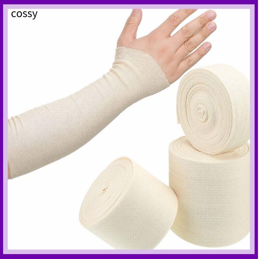 COSSY Elastic Tubular Bandage, Cotton Soft Compression Bandage Roll, Breathable Spandex เป็นมิตรกับผิวยืดหยุ่นห่อการดูแลสุขภาพ