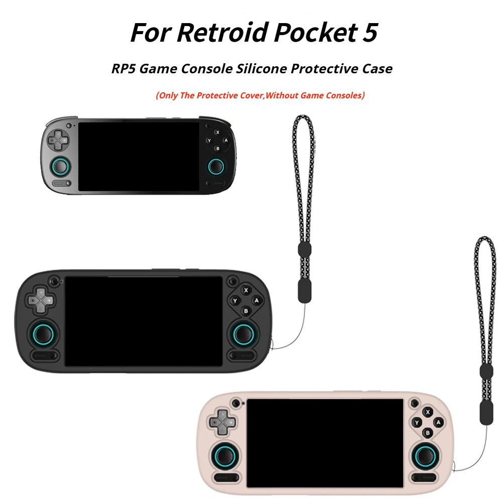 เคสซิลิโคนสําหรับ Retroid Pocket 5 เกมคอนโซลผิวนุ่มสําหรับ RP5 Anti-Scratch Protector กรณีอุปกรณ์เสริมเกม