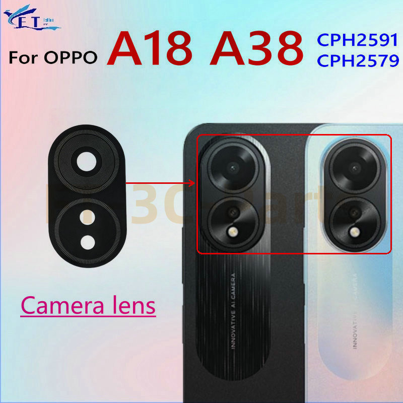 สําหรับฝาครอบเลนส์กล้อง Oppo A18 A38 พร้อมกรอบเปลี่ยน