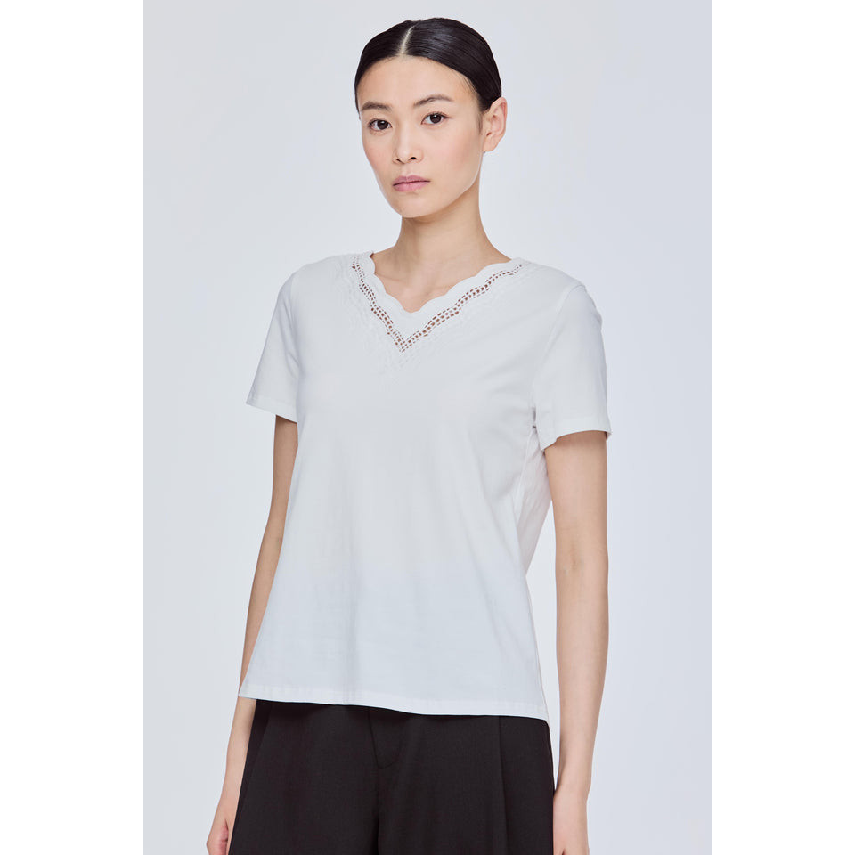 เสื้อคอวี Lacey*****