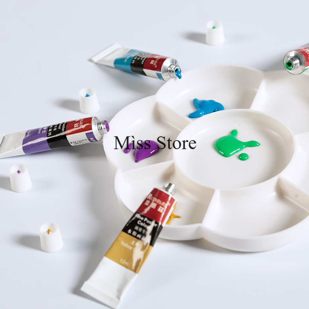 ถาดสีน้ํามัน พลาสติก 3 แบบ อุปกรณ์การเรียน ใช้กับสีได้ทุกชนิด  จานสีน้ำ 10 18 26 ช่อง พร้อมส่งในไทย