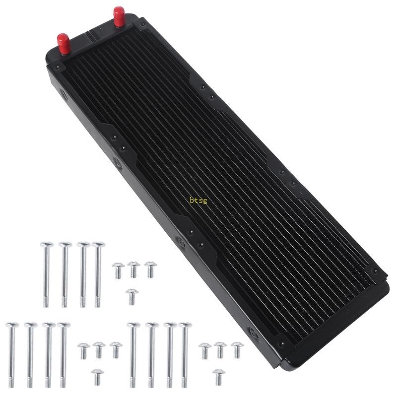 Btsg หม้อน้ําอลูมิเนียม 18 แถวท่อแลกเปลี่ยนความร้อนหม้อน้ําสําหรับ CPU Water Cool System