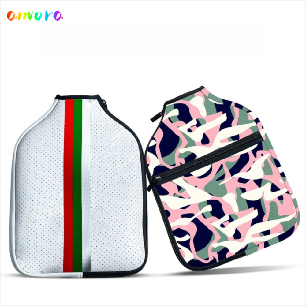 AMORA Pickleball Paddle Cover,ซิปปิดReversible Crossbody Pickleballไหล่กระเป๋า,ทนทานStrongขนาดใหญ่ความจุกีฬาฟิตเนสกระเป๋าสําหรับชายผู้หญิงกีฬา