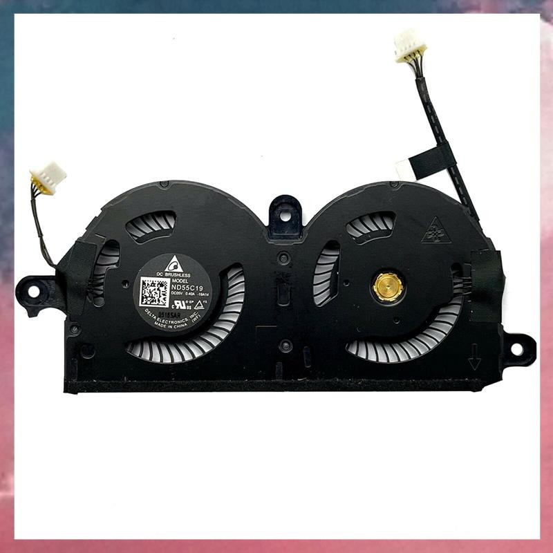 พัดลมระบายความร้อน CPU Cooler ฮีทซิงค์สําหรับ Dell XPS 13 9380 7390 0980 WH 980Wh Nd55C19-19A14