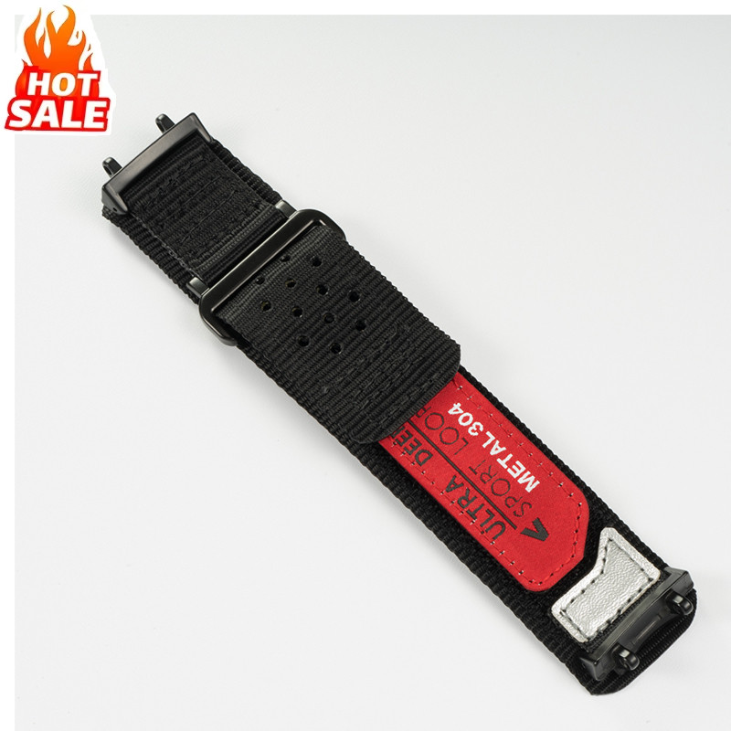 Breathable Sport สายไนลอนสําหรับ T-rex 3 2/T-rex 2 Ultra/T-rex Pro/ Ultra สายรัดสร้อยข้อมือสําหรับ Amazfit Trex3/Trex2/Trex Pro Band สายรัดข้อมือ