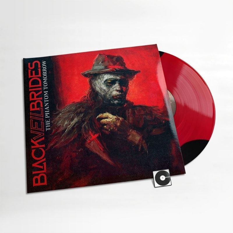 Black Veil Brides Phantom Tomorrow Moonphase Transparent Red & Black ไวนิล