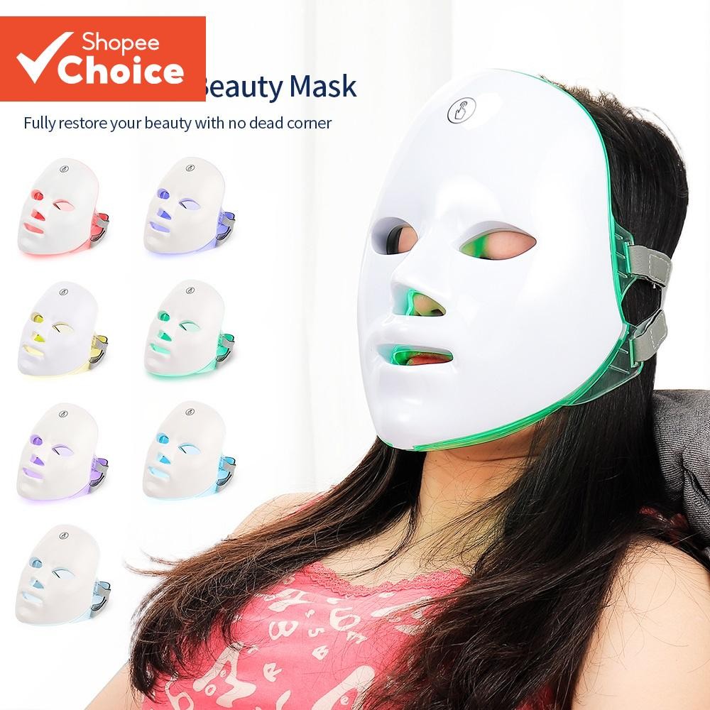 LED Photon Mask 7 สี, Skin Care Firming Anti-Aging Beauty Facial Tool