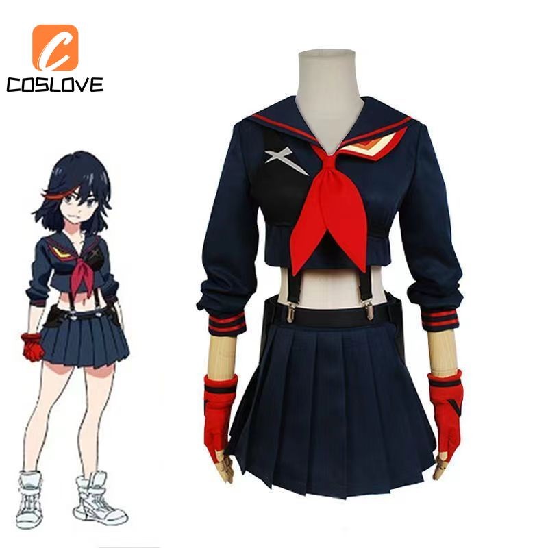 อะนิเมะฆ่า La Kill Natsuo Kurokami คอสเพลย์เสื้อผ้าชุดเครื่องแต่งกายสําหรับผู้หญิง JK ชุดโรงเรียนสไต
