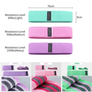 3 ระดับความต้านทาน yoga resistance band ยางยืดออกกำกาย ยางยืดออกกำลังกายขา ยางยืดสปอร์ต อุปกรณ์โยคะ G3323