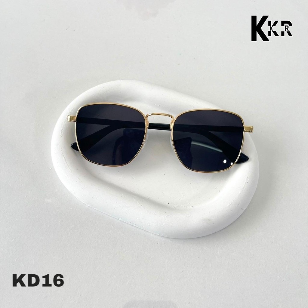 SUNGLASSES แว่นกันแดด KD16 กันแสงUV400 ชายหญิงใส่ได้ มีบริการเก็บปลายทาง