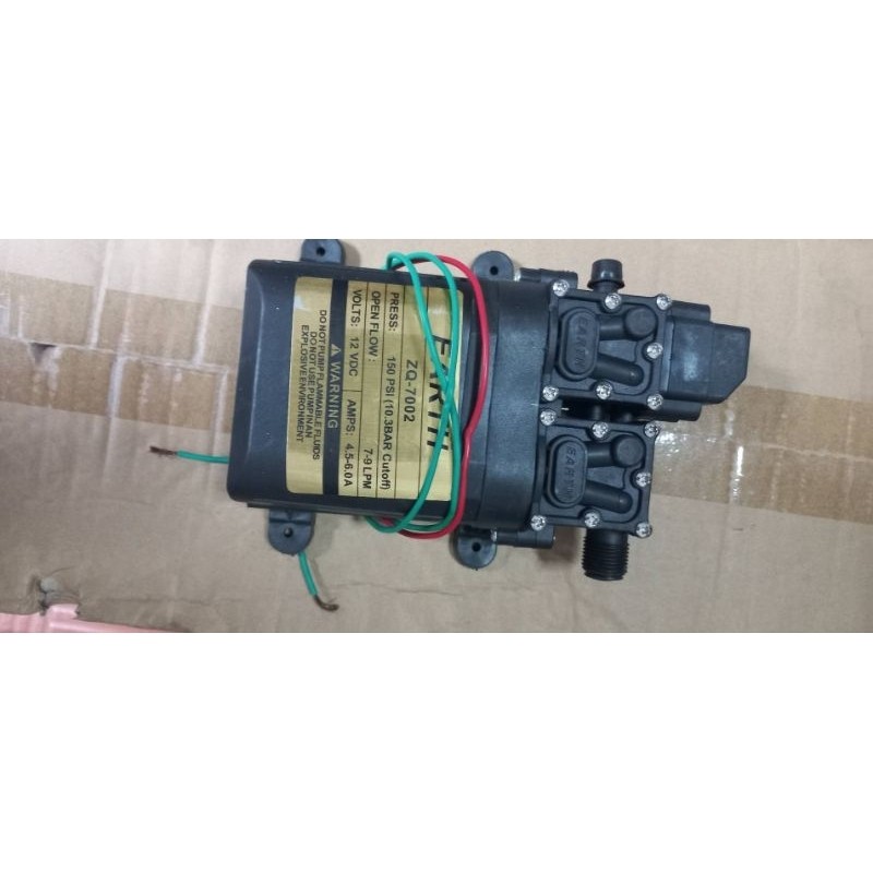 N50 ปั้มคู่ สุดคุ้ม มอเตอร์ปั้มพ่นยา 12V ปรับได้สูงสุด 13บาร์ ปั้มคู่ 2 ขา แรงพ่นได้ไกลสูงสุด 15 เมตร