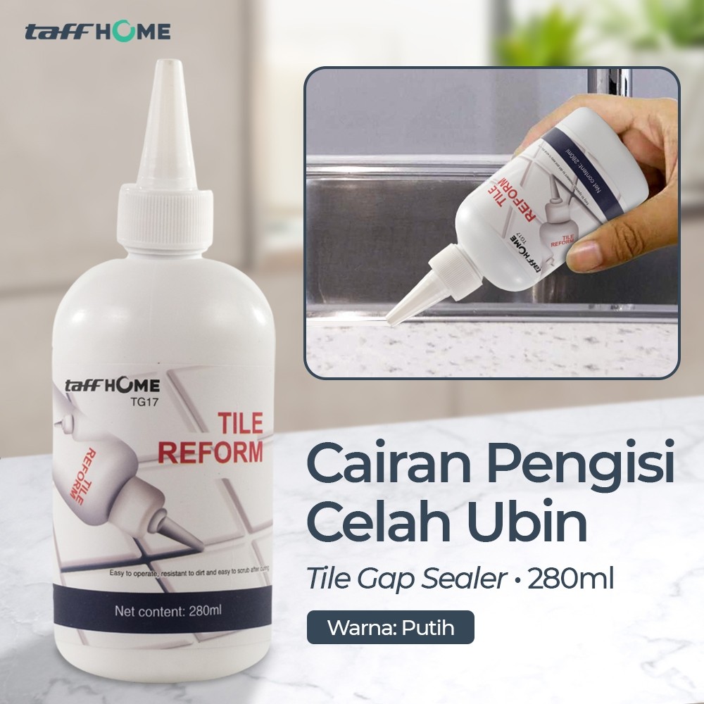 TaffiHOME Tile Gap Sealer Liquid 280ml - TG17 - สีขาว