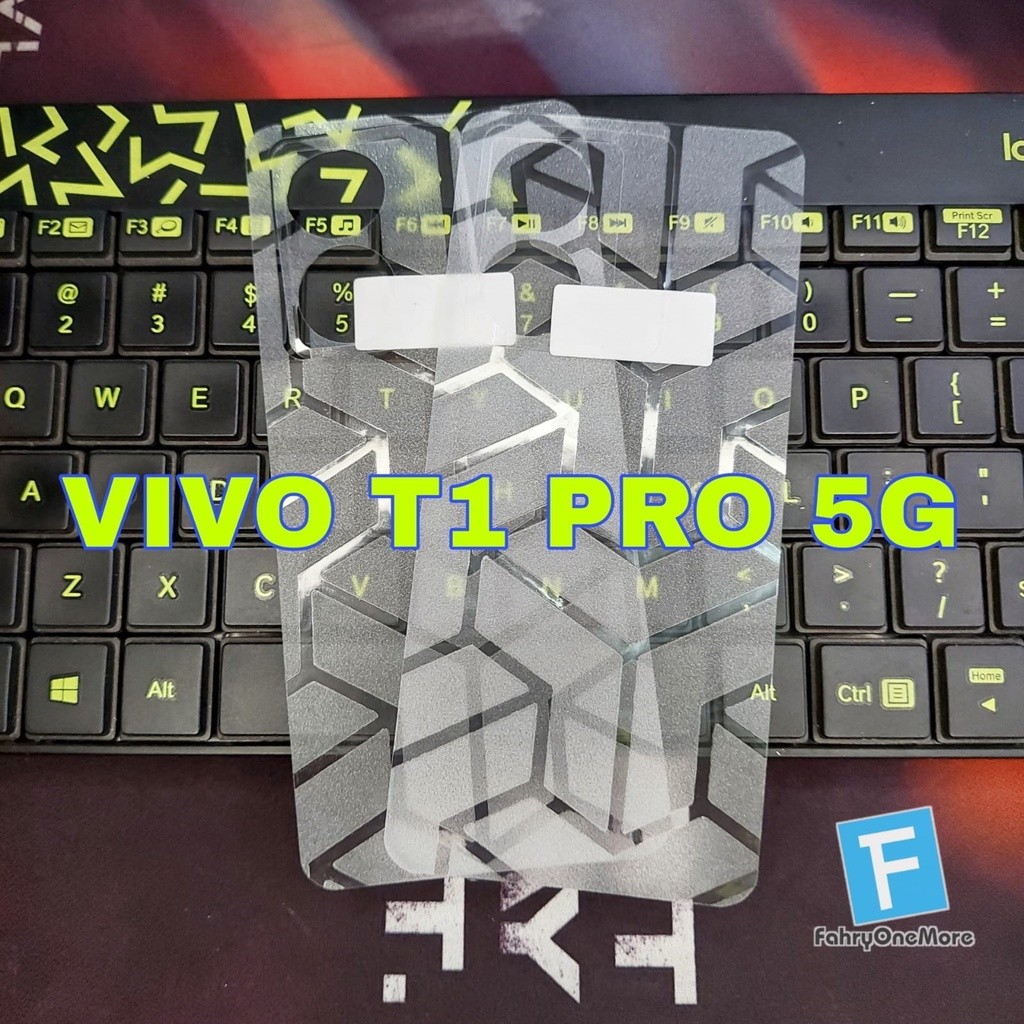 Hp VIVO T1 PRO 5G Carbon Glitter Skin Back Skin Back Protector Transformers Garskin Motif