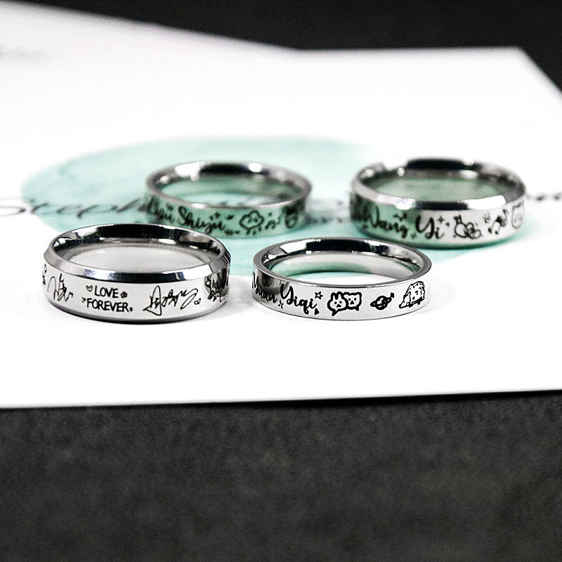 SNH48 Wang Yizhou บทกวีฝนหยวน Yiqi Shen Mengyao สไตล์เดียวกันอุปกรณ์ต่อพ่วงสนับสนุนแอตทริบิวต์ลายเซ็