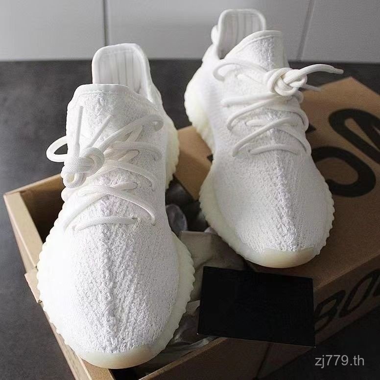 รองเท้า Yeezy 350 Pure Original สีขาวไอศกรีมยอดนิยม สบายๆ อเนกประสงค์ ระบายอากาศได้ สำหรับคู่รัก วิ่ง กีฬา รองเท้าเทรนด์ใหม่ฤดูร้อน 2025