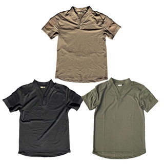 [โปร่งใส เท่] เสื้อยืดแขนสั้นคอวี VS เสื้อจำลองทอมยุทธวิธี แ…