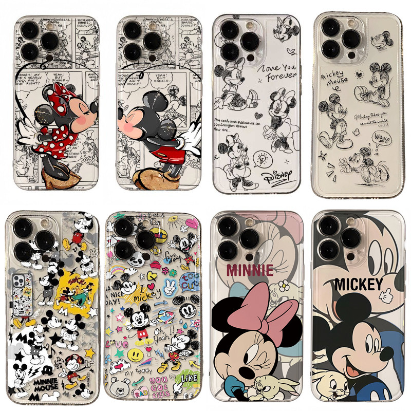 การ์ตูน Mickey Minnie Mouse Graffiti สําหรับ Motorola Moto G22 G32 G53 G52 G30 Edge 40 Pro G71 G72 G