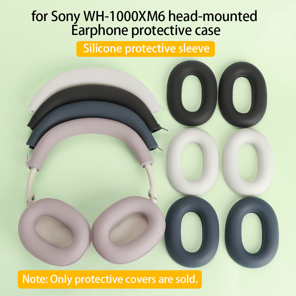 สําหรับเคสป้องกันหูฟังแบบติดศีรษะ Sony WH-1000XM6 | ฝาครอบซิลิโคนอ่อนนุ่มระดับพรีเมียม สวมใส่ง่าย ราคา ถูกที่สุด ดีลบีเคเค รูปภาพหลัก